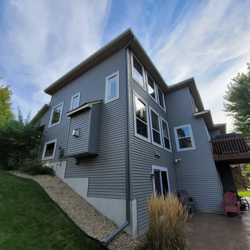 Three-story exterior